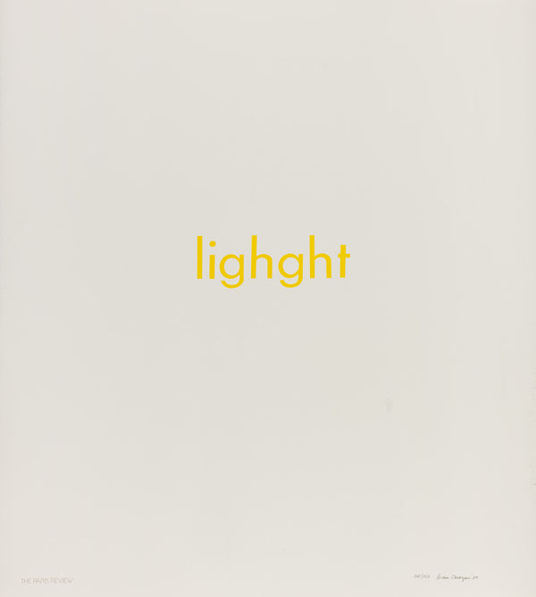 Aram Saroyan, <i>lighght</i>